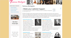 Desktop Screenshot of famousbiologists.org