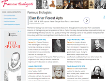 Tablet Screenshot of famousbiologists.org